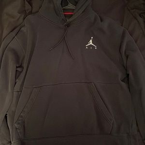 Black and white jordan hoodie